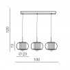 Светильник подвесной Azzardo Rego 3 line AZ2453                        