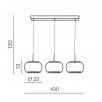 Светильник подвесной Azzardo Burn 3 line AZ2454                        