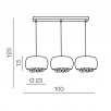 Светильник подвесной Azzardo Quince 3 line AZ2455                        