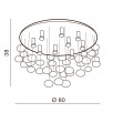 Люстра накладная Azzardo Luvia D80 AZ2571                        