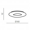 Светильник потолочный Azzardo Donut Top 60 CCT AZ2669                        