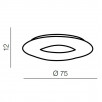 Светильник потолочный Azzardo Donut Top 75 CCT AZ2670                        