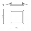 Светильник встраиваемый Azzardo Slim 15 Square 12W AZ2836                        