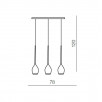 Светильник подвесной Azzardo Izza 3 AZ2937                        