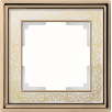 Рамка Werkel Palacio Gracia золото/белый на 1 пост WL77-Frame-01 a041157 a051325