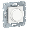 Светорегулятор LED Schneider Electric Unica Studio Белый поворотно-нажимной, универсальный 5-200Вт NU551418