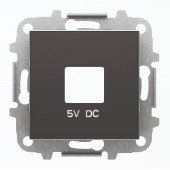 Накладка ABB Sky Чёрный бархат для зарядного устройства USB механизмов 8185 2CLA858500A1501 8585 NS
