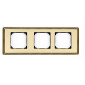 Рамка Fontini Venezia Metal Золото с квадратным вырезом 3 поста 39823502
