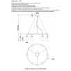 Светильник подвесной Crystal Lux CLT 015 CLT 015C6 D600 BL                        