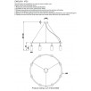 Светильник подвесной Crystal Lux CLT 015 CLT 015C8 D800 BL                        