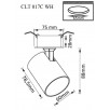 Светильник встроенный Crystal Lux CLT 017C WH                        