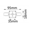 Соединитель линейный (однофазный) Crystal Lux CLT 0.11 CLT 0.211 01 WH                        