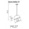 Подвесной светильник TopDecor Dome Bella S1 09                        