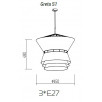 Подвесной светильник TopDecor Greta S1 12 07g                        