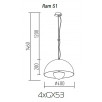 Подвесной светильник TopDecor Ram S1 31                        