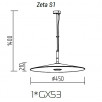 Подвесной светильник TopDecor Zeta S1 10                        