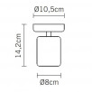 Потолочный светильник Fabbian Tube D84E0501                        