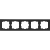 Рамка Werkel Stark черный на 5 постов WL04-Frame-05-black a030809 a050926