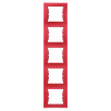 Рамка Schneider Electric Sedna Красный 5 постов вертикальная SDN5801541