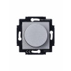 Светорегулятор ABB Levit серебро / дымчатый чёрный поворотно-нажимной 60-600 Вт R 2CHH942247A6070 3294H-A02247 70W