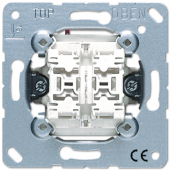 Выключатель Jung 2-клавишный кнопочный (2 НО контакта) 535U