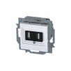 USB зарядка ABB Levit белый двойная 2CHH290040A6003 5014H-A00040 03W