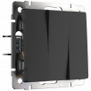Выключатель Werkel Antik черный матовый трехклавишный WL08-SW-3G a033753 a051596