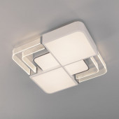 Потолочный светодиодный светильник с пультом управления Eurosvet 90182/1 белый/серебро