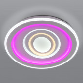 Потолочный светодиодный светильник с цветной подсветкой Eurosvet 90214/1 белый