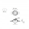 Встраиваемый светильник Fabbian Tools F19F4015                        