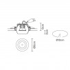 Встраиваемый светильник Fabbian Tools F19F4101                        