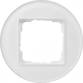Рамка Gira Studio Белое стекло установочная 1 пост 0211130