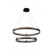 Люстра Crystal Lux FERNANDO FERNANDO SP123W LED D600+800 BLACK/GOLD