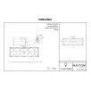 Потолочный светильник Messina H223-PL-05-G                        