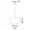 Подвесной светильник TopDecor Happy Happy S3 18 99gb                        