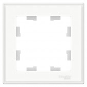 Рамка AtlasDesign ART 1-ная для декоративных вставок (основной цвет -белый) Schneider Electric ATN200101