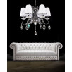 Хрустальная подвесная люстра Lumina Deco Finezzia LDP 9267-6 CHR                        