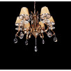 Хрустальная подвесная люстра Lumina Deco Finezzia LDP 9267-6 GD                        