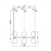 Подвесной светильник Maytoni MOD013PL-06BS1                        