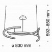 Подвесной светильник Maytoni Line MOD054PL-L52B4K                        