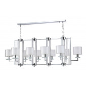 Люстра Crystal Lux NICOLAS NICOLAS SP10 L1300 NICKEL/WHITE