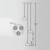 Люстра подвесная Zumaline CRYSTAL P0076-03M-B5FZ                        