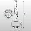 Люстра подвесная Zumaline VISTA P0076-05K-F4GR                        