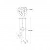 Люстра подвесная Zumaline ROCK P0488-03D-B5AC                        