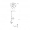 Подвесной светильник Zumaline ROCK P0488-03D-B5HF                        