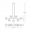 Подвесная люстра  Zumaline ROCK P0488-07T-SEAC                        