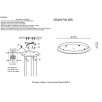 Потолочная база Crystal Lux  Потолочная база D450-5 CHROME                        