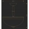 Светильник потолочный Kutek SORRENTO SOR-PL-3(P)                        