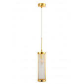 Светильник подвесной Crystal Lux TADEO TADEO SP1 D100 GOLD/TRANSPARENTE