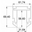 Закладной профиль Denkirs SMART TR3040-AL                        